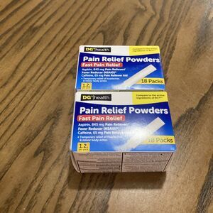 DG Health~Fast Pain Relief Headache Powders Lot of 2-18 Packs EXP 10/24